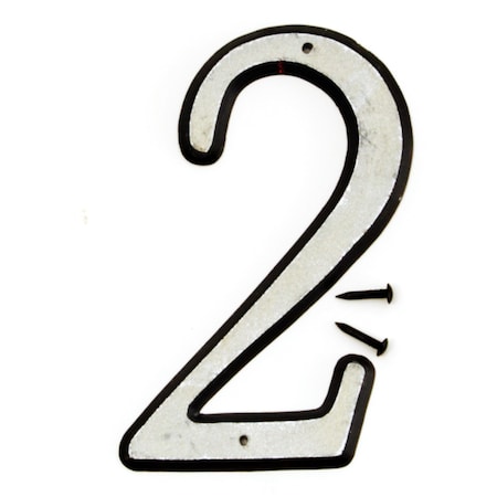 4In Reflective Plastic Number 2, 10PK
